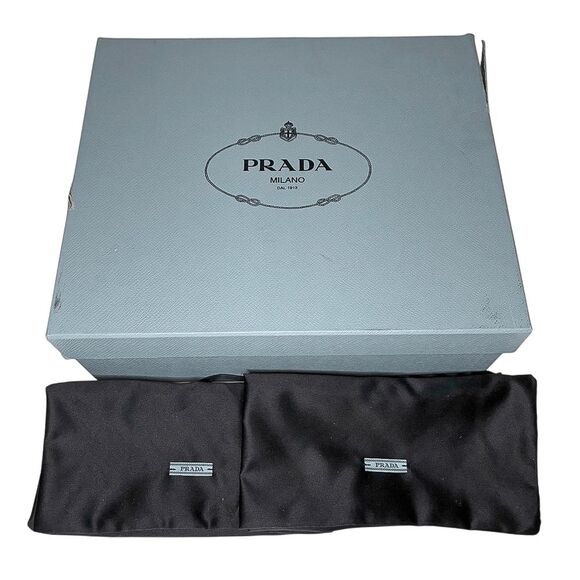 Prada Patent Leather Elastic Strap Sandals 93mm Heel Giacinto Size 39 Open Toe - Picture 3 of 12